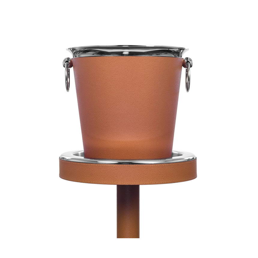 Stainless Steel Ice Bucket Stand | Pinetti | Italianfurniture.com