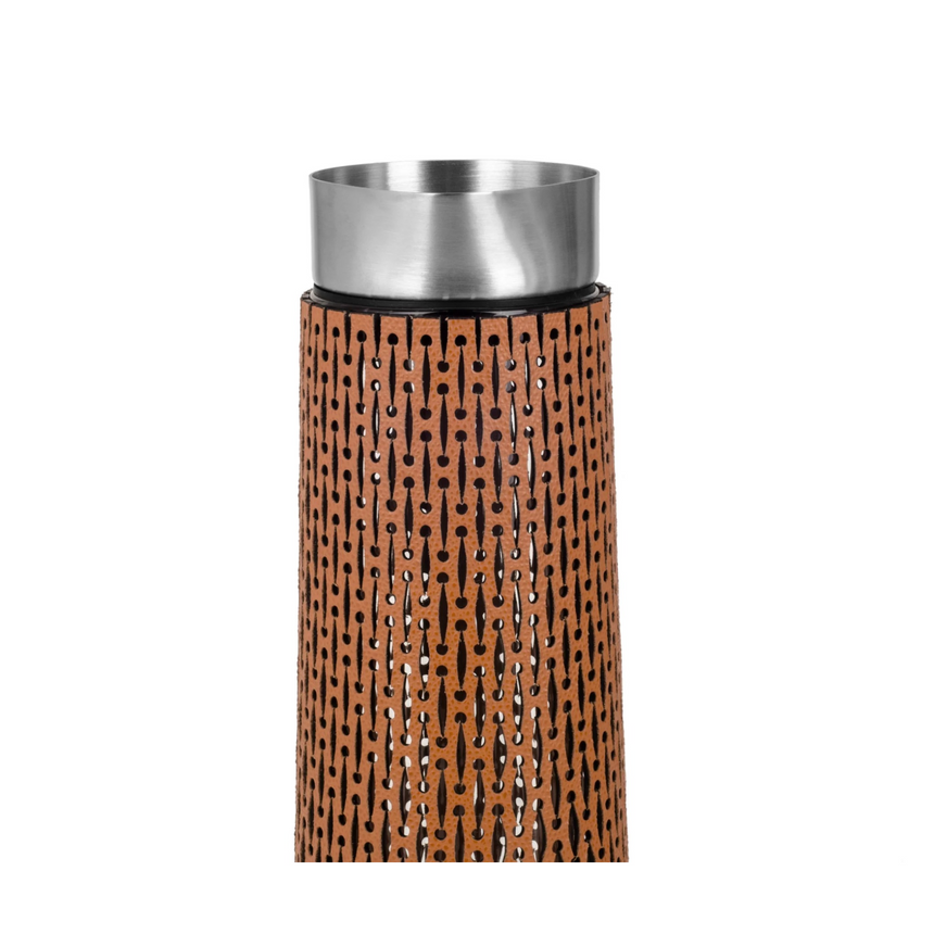 Leather-Wrapped Glass Carafe | Pinetti Sophie | Italianfurniture.com