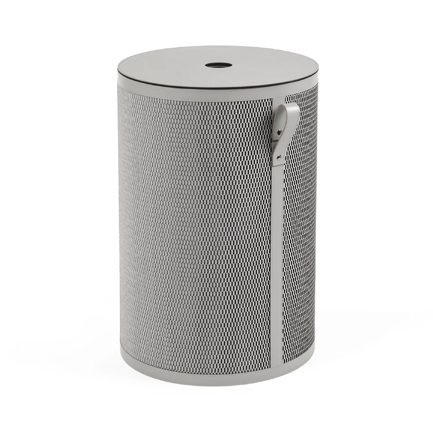 Leather Tall Round Basket | Pinetti Nadia | Italianfurniture.com