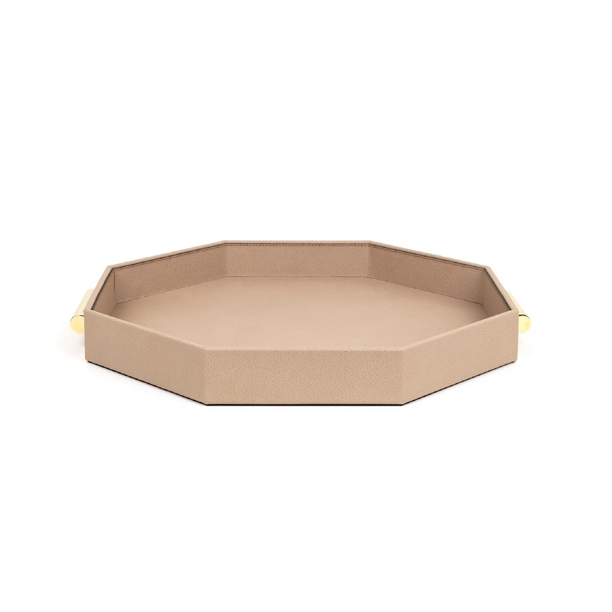 Hexagonal Leather Tray | Pinetti Grace | Italianfurniture.com