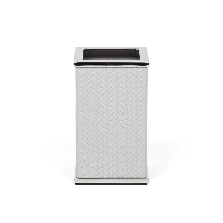 Leather Covered Square Bathroom Set | Pinetti Olimpia | Italianfurniture.com