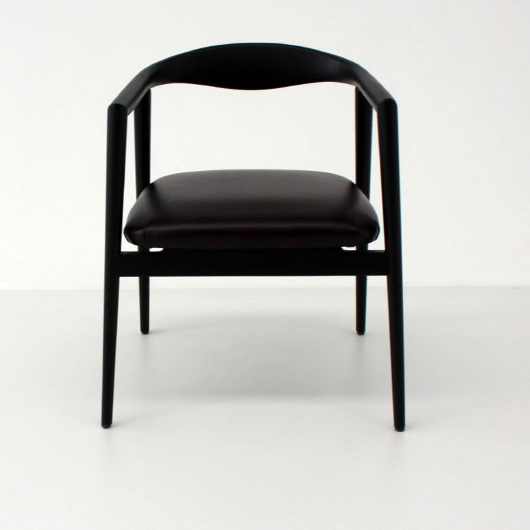Matte Black Curved Dining Chair | Casa Casati Romy