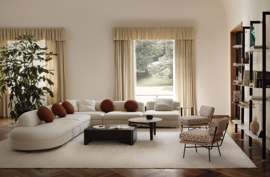 Double-Padded Modern Lounge Chair | Arflex Elettra