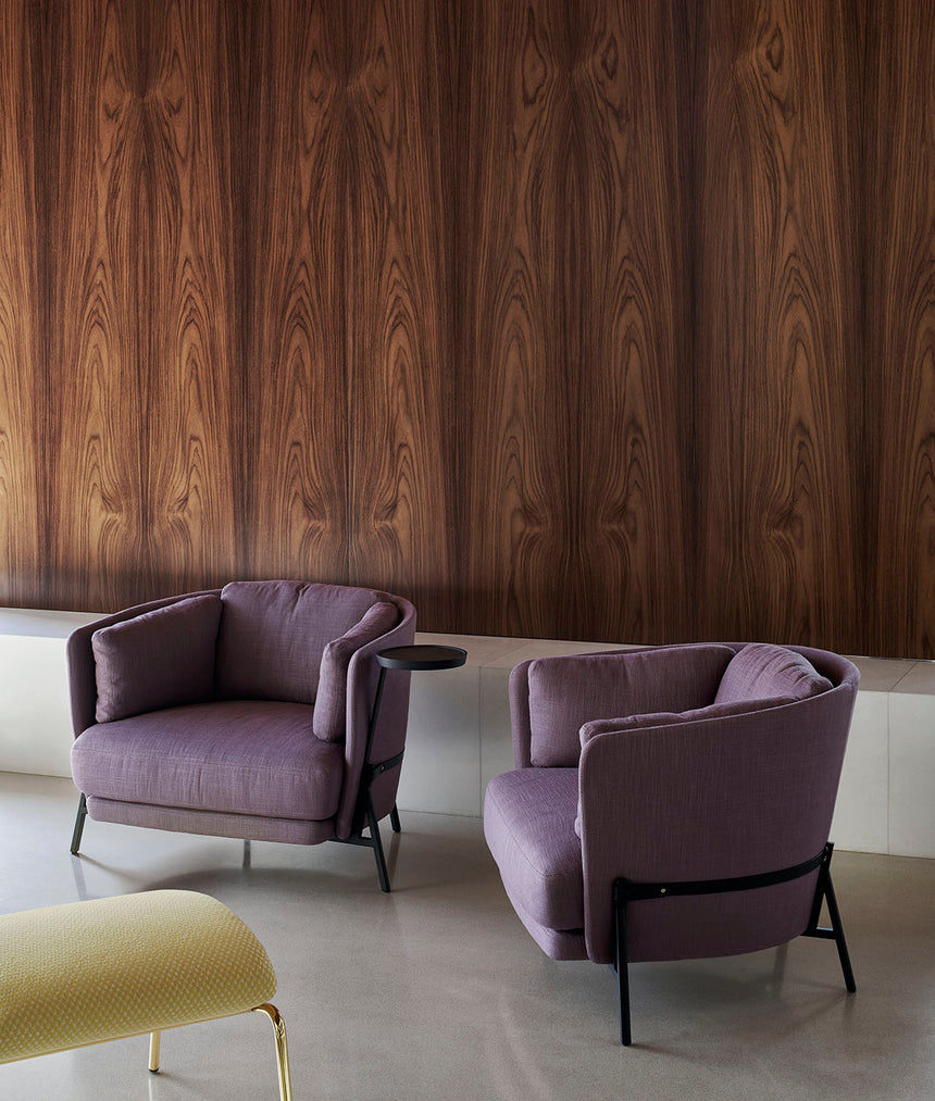 Curved Lounge Armchair | Arflex Cradle