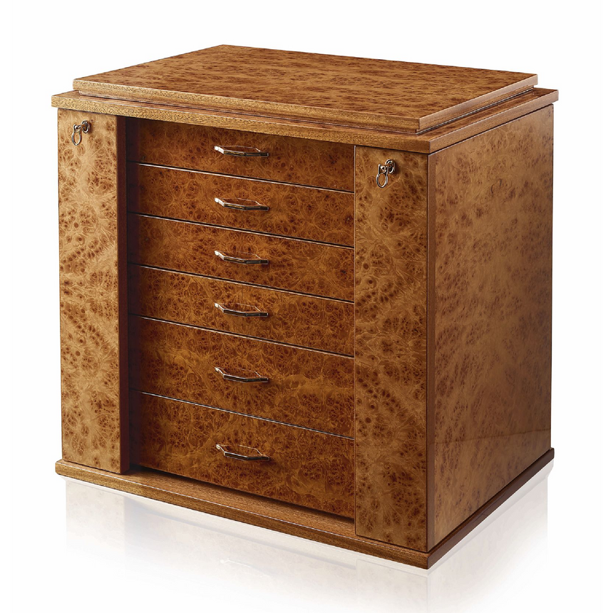 Luxury Wooden Jewelry Box with Lockt | Agresti Bijoux | Italianfurniture.com
