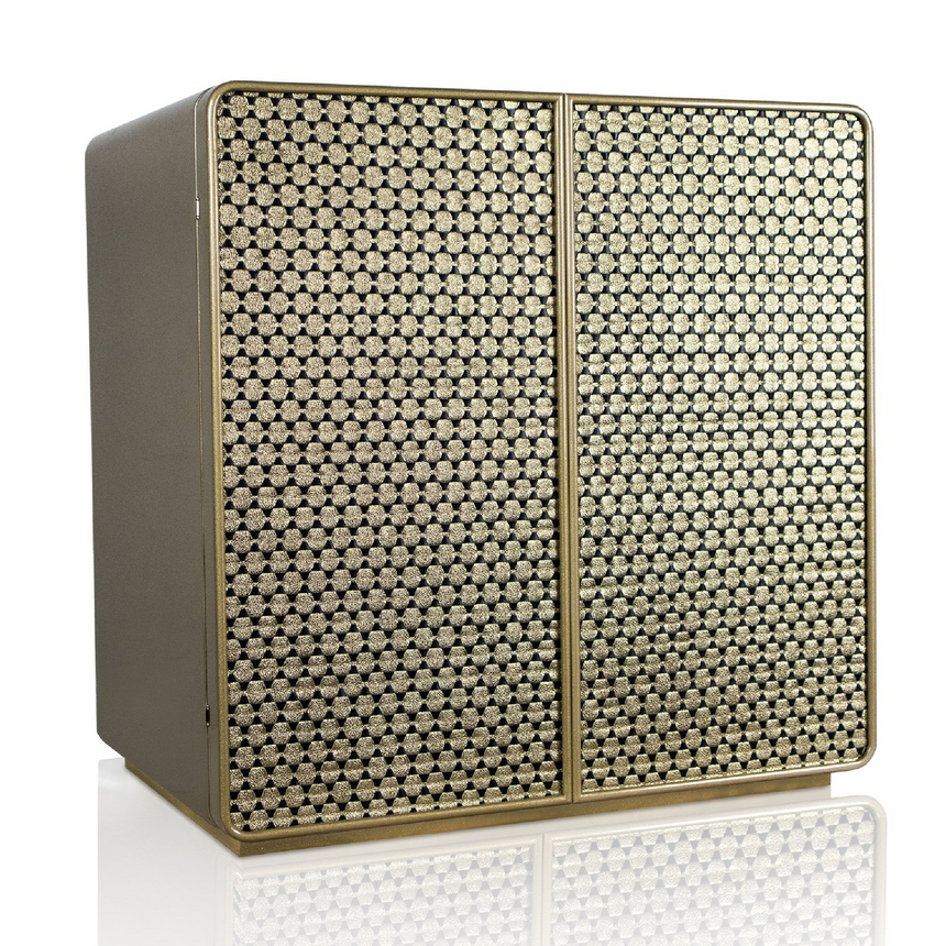 Hand-Threaded Leather Jewelry Cabinet | Agresti Piccolo Intreccio | Italianfurniture.com