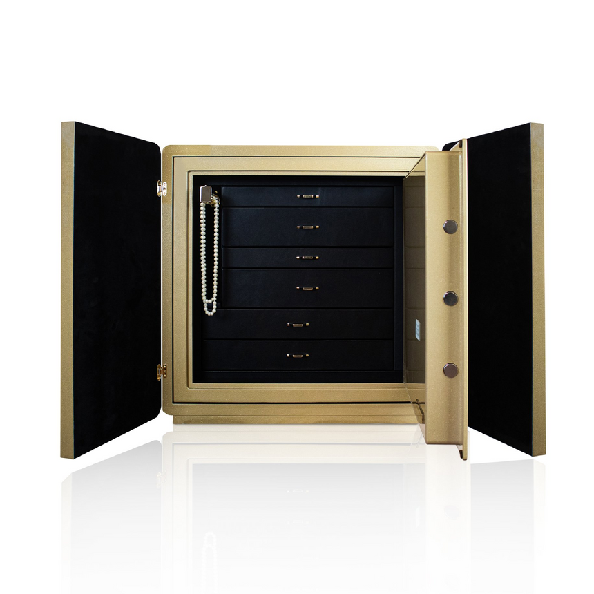 Hand-Threaded Leather Jewelry Cabinet | Agresti Piccolo Intreccio | Italianfurniture.com