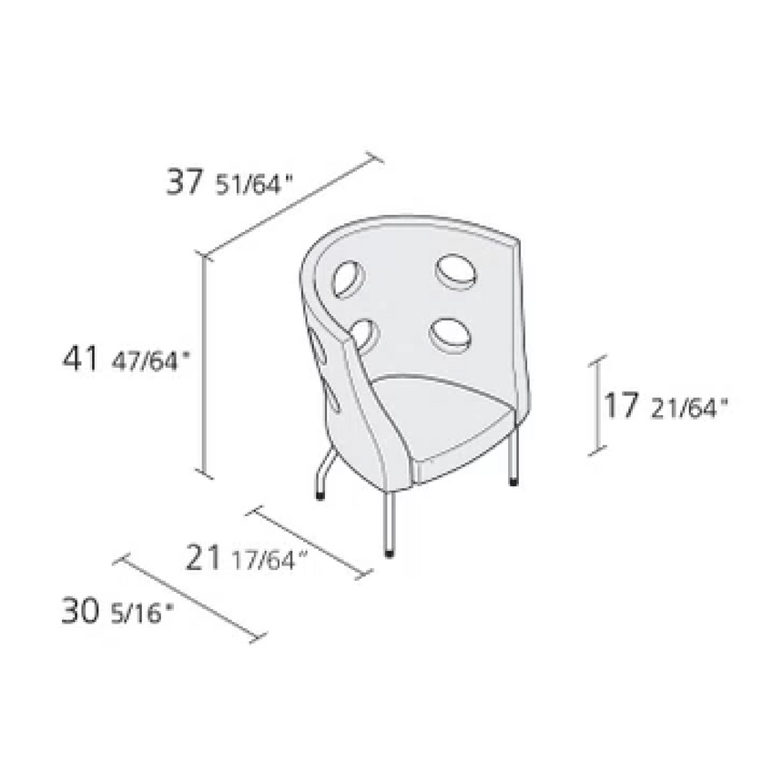 Black High Back Armchair | Alias Monoflexus
| Italianfurniture.com