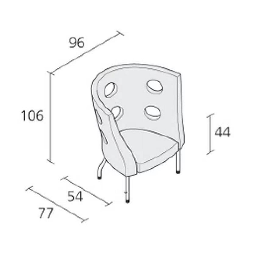 Black High Back Armchair | Alias Monoflexus
| Italianfurniture.com