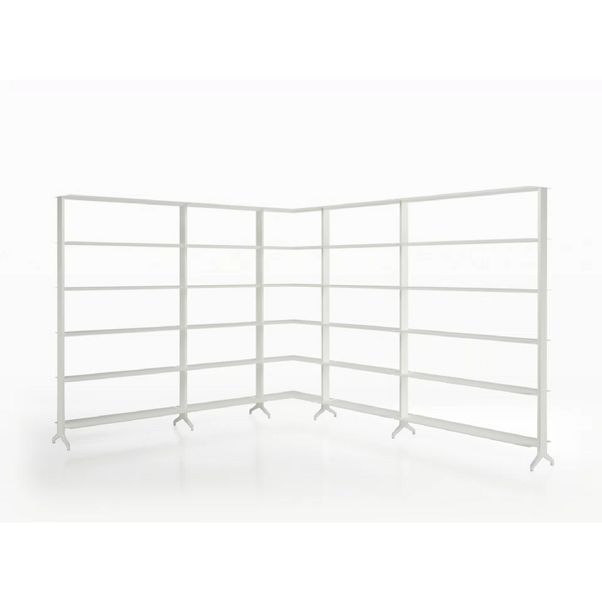 Extruded Aluminium Corner Bookshelf | Alias Aline | Italianfurniture.com