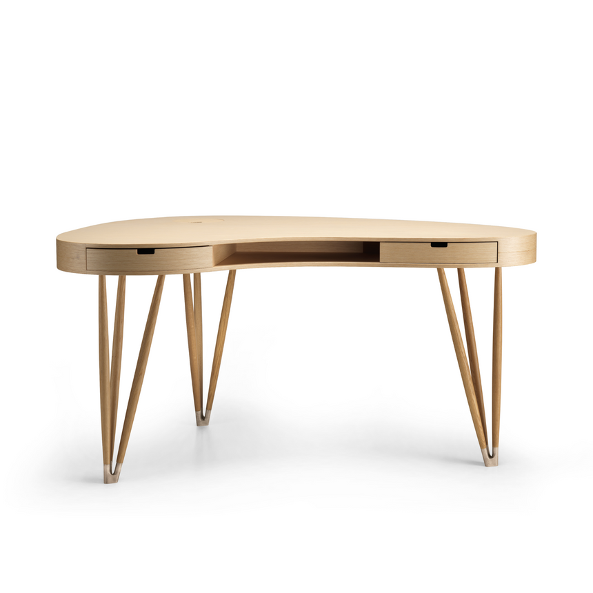 Organic-Shaped 2-Drawer Desk | Alias Plettro | Italianfurniture.com