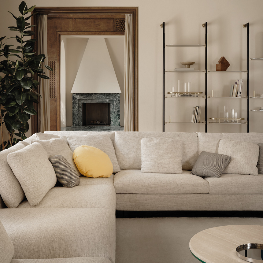 Upholstered Fabric Modular Sofa | Arflex Lee (Composition L06)