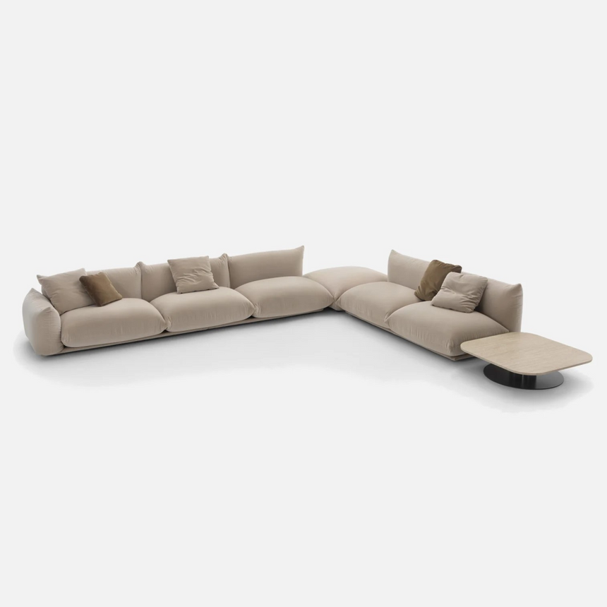 Plush Pillow-Style Modular Sectional | Arflex Marenco