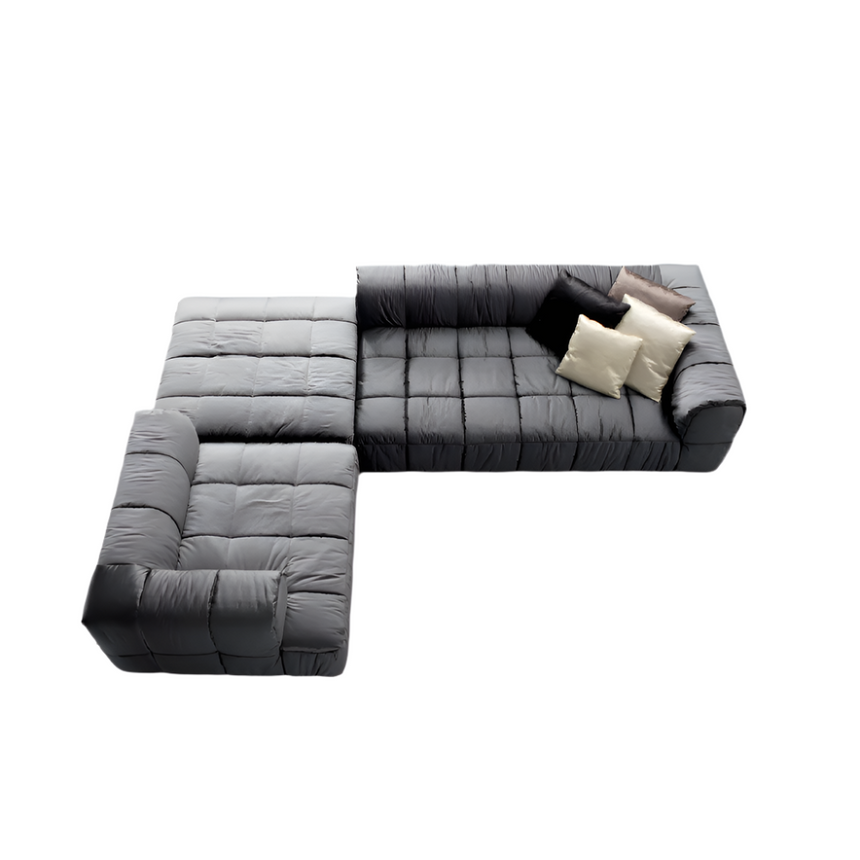 Modular L-Shaped Sofa with Ottoman | Arflex Strips