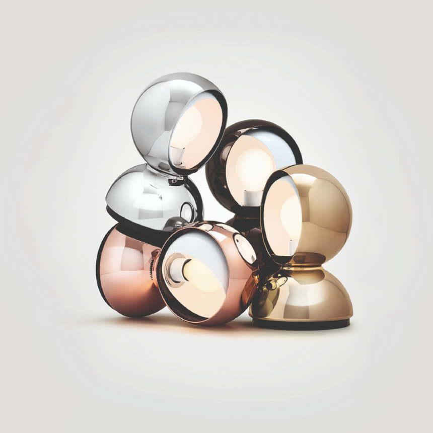 Metal Rotating Table Lamp | Artemide Eclisse | Italianfurniture.com