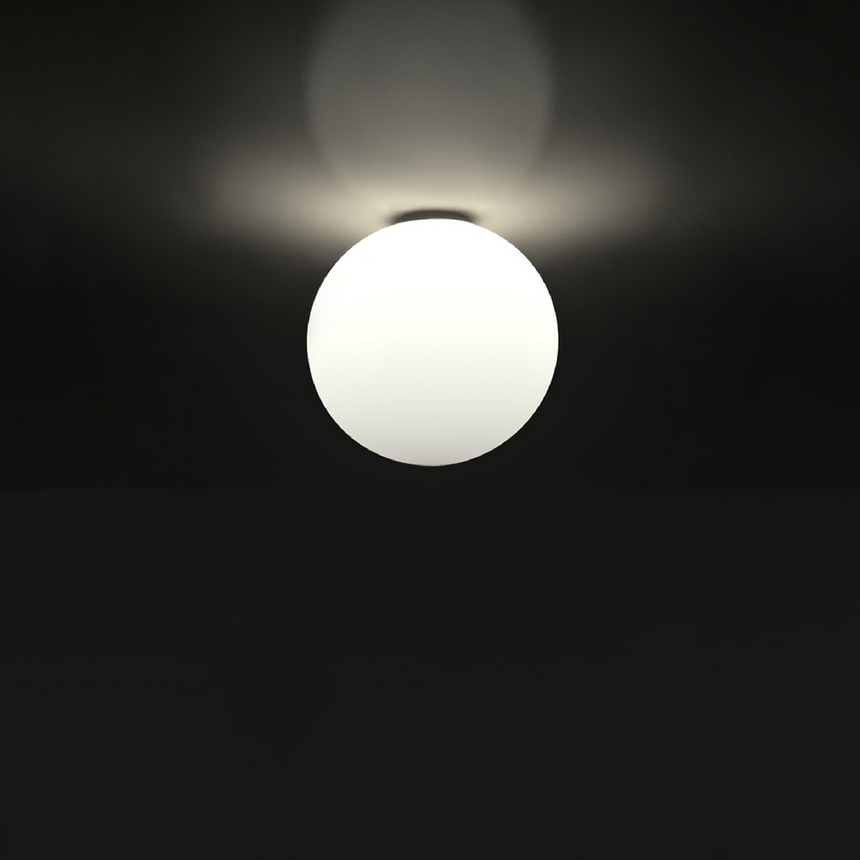 Glass Globe Wall/Ceiling Lamp | Artemide Dioscuri | ItalianFurniture.com