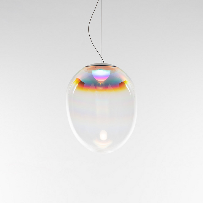 Droplet-Shaped Glass Pendant Lamp | Artemide Stellar Nebula | Italianfurniture.com