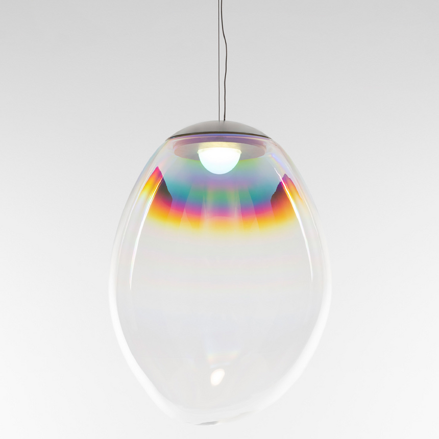 Droplet-Shaped Glass Pendant Lamp | Artemide Stellar Nebula | Italianfurniture.com
