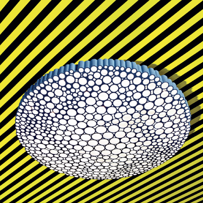 Honeycomb Round Ceiling Lamp | Artemide Calipso | Italianfurniture.com