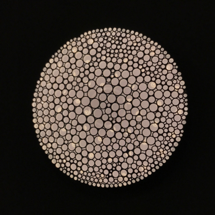 Honeycomb Round Ceiling Lamp | Artemide Calipso | Italianfurniture.com