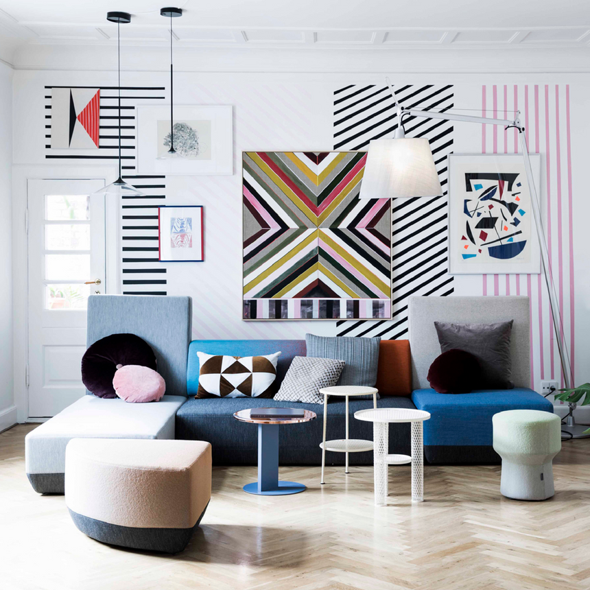 White Shade Maxi Floor Lamp | Artemide Tolomeo | Italianfurniture.com