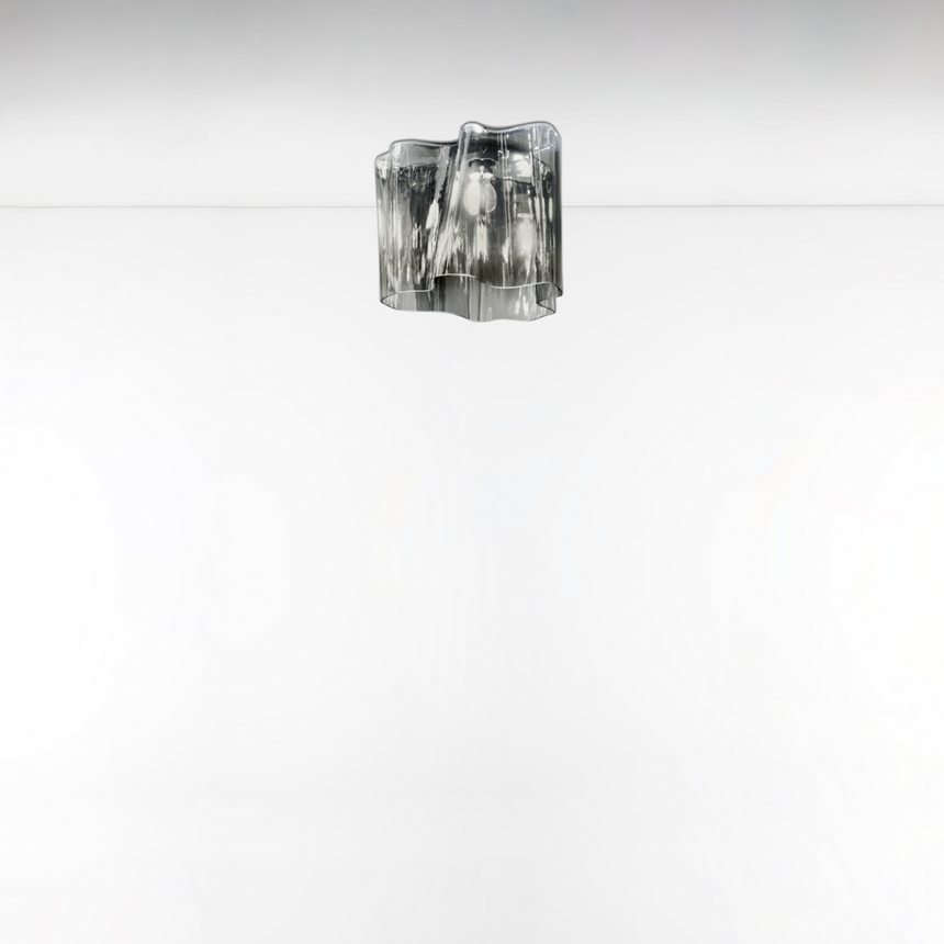 Organic-Shaped Glass Ceiling Lamp | Artemide Logico | ItalianFurniture.com