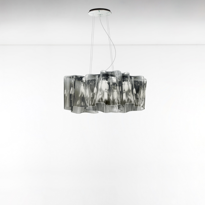 Triple Linear Glass Pendant Lamp | Artemide Logico | Italianfurniture.com