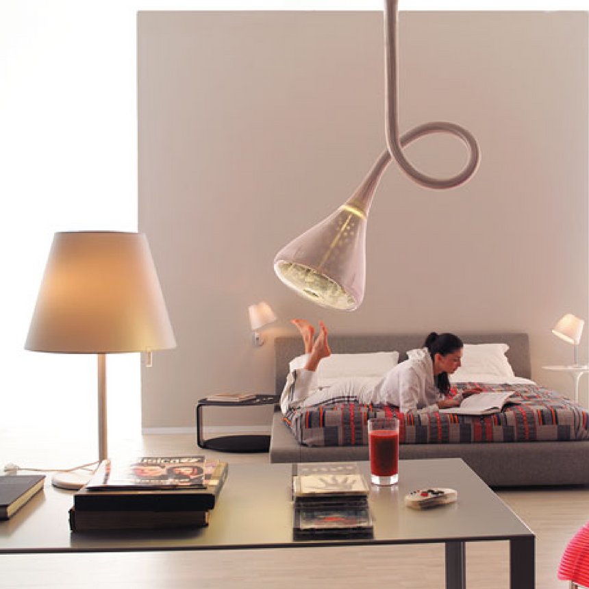 Silk Satin Wall Lamp | Artemide Melampo | Italianfurniture.com
