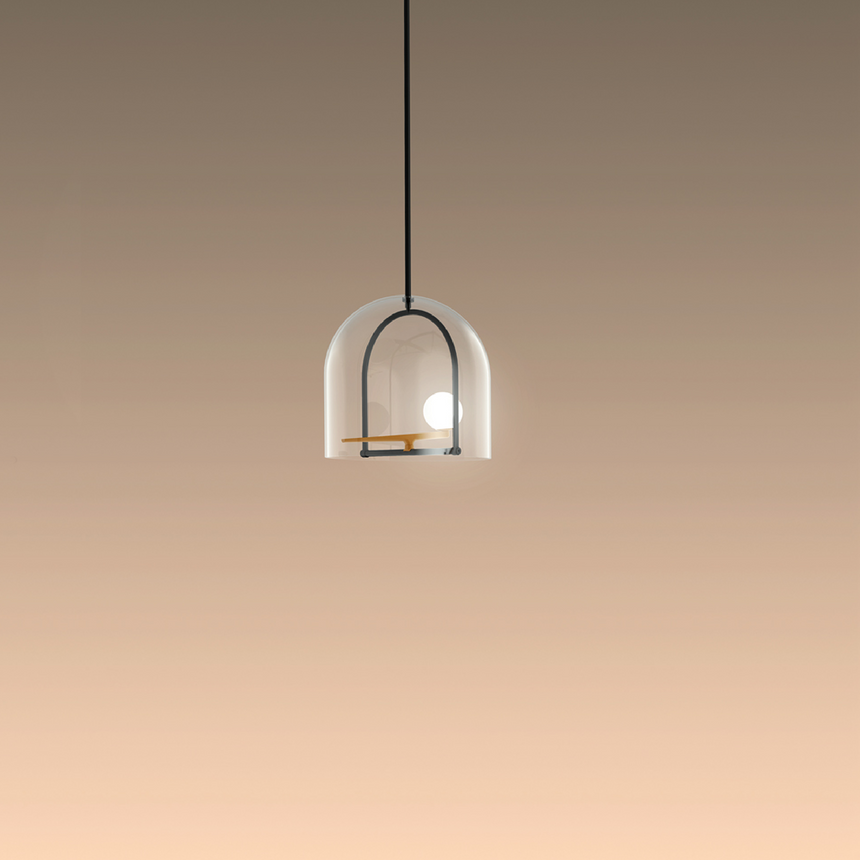 Stylized Figure Pendant Lamp | Artemide Yanzi | Italianfurniture.com