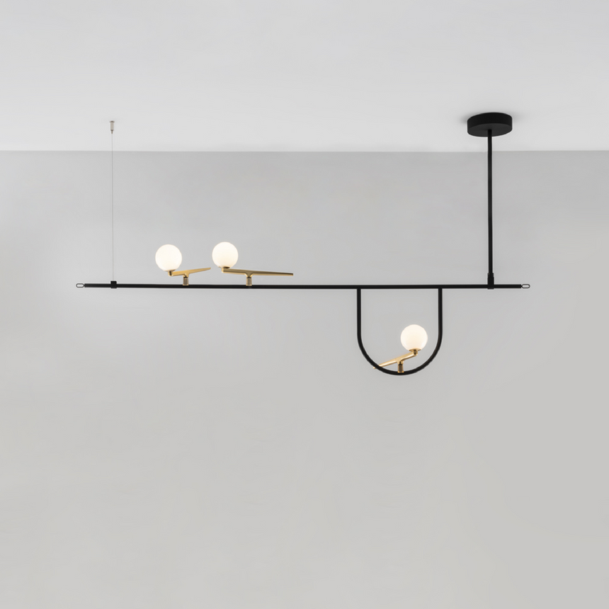 Stylized Figure Pendant Lamp | Artemide Yanzi | Italianfurniture.com