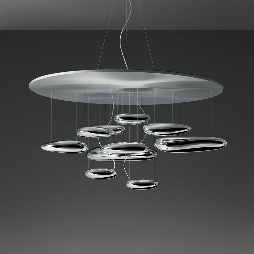Satin Finished Dimmable Pendant Lamp | Artemide Mercury | Italianfurniture.com