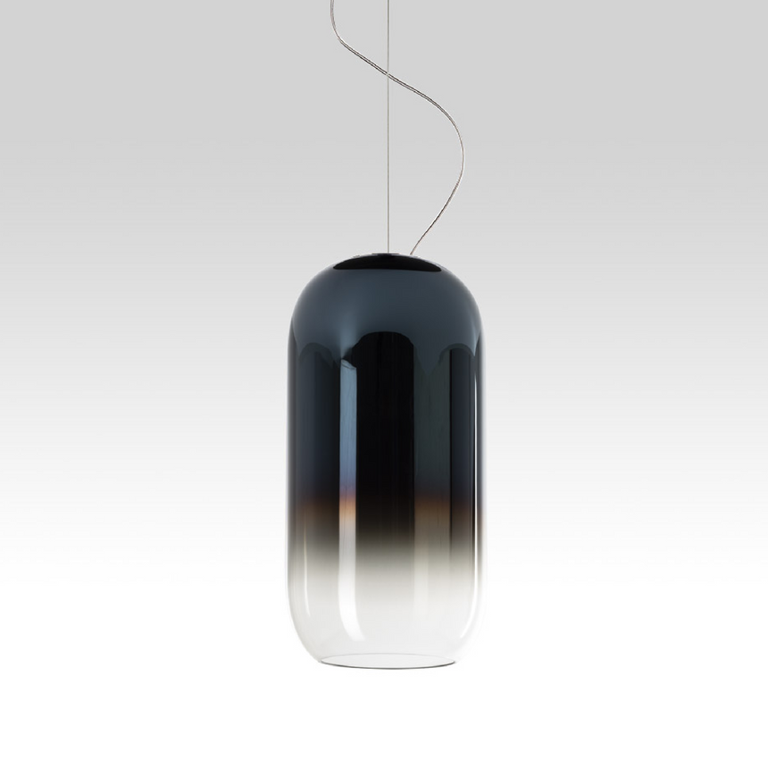 Pill-Shaped Glass Pendant Lamp | Artemide Gople | Italianfurniture.com