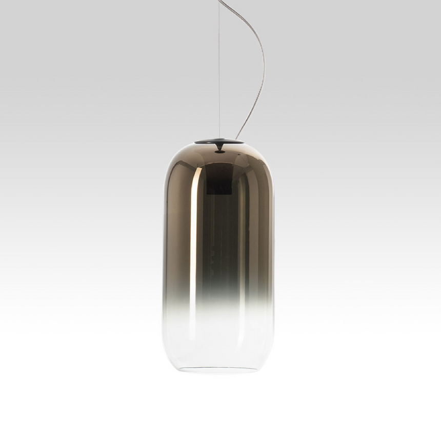 Pill-Shaped Glass Pendant Lamp | Artemide Gople | Italianfurniture.com