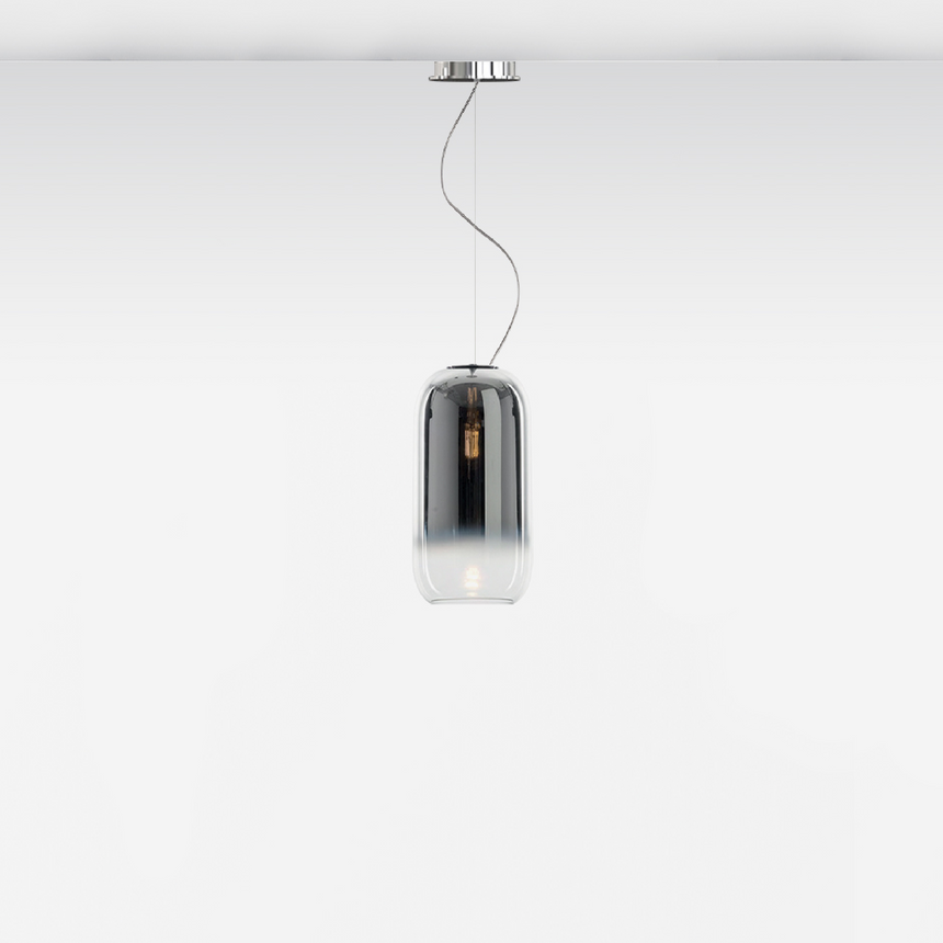 Pill-Shaped Glass Pendant Lamp | Artemide Gople | Italianfurniture.com