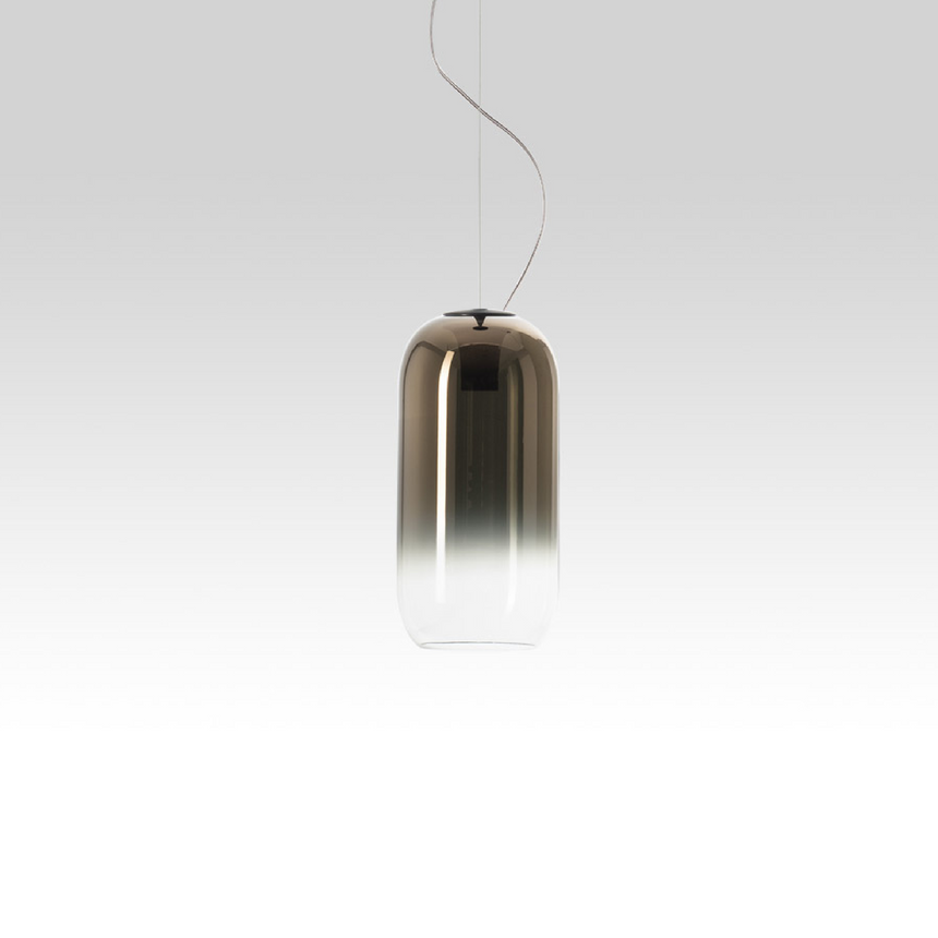 Pill-Shaped Glass Pendant Lamp | Artemide Gople | Italianfurniture.com