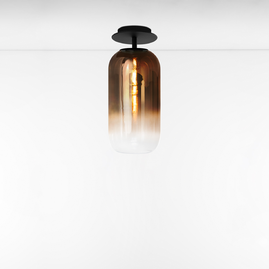 Pill-Shaped Glass Ceiling Lamp | Artemide Gople | ItalianFurniture.com