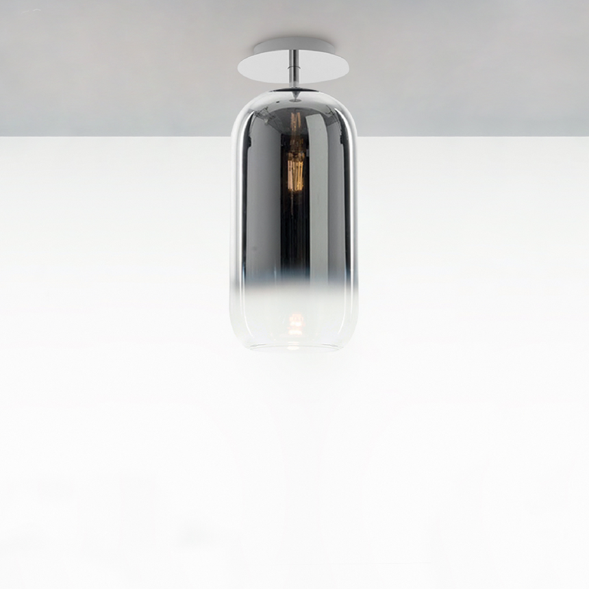 Pill-Shaped Glass Ceiling Lamp | Artemide Gople | ItalianFurniture.com