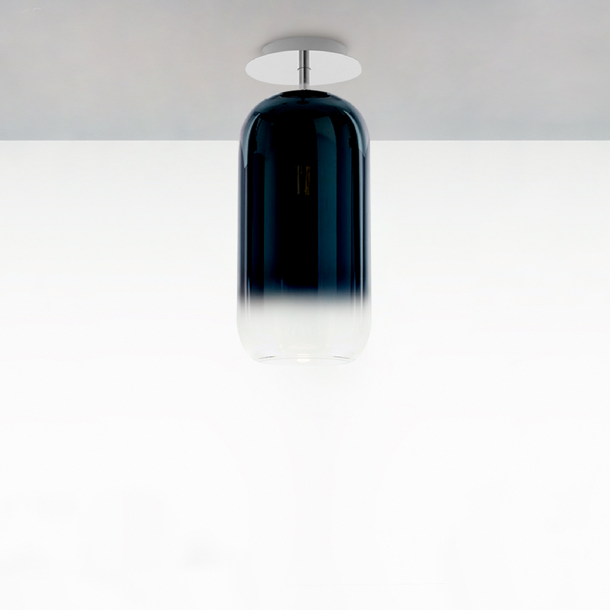 Pill-Shaped Glass Ceiling Lamp | Artemide Gople | ItalianFurniture.com