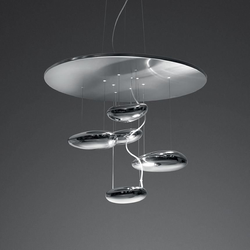 Satin Finished Dimmable Pendant Lamp | Artemide Mercury | Italianfurniture.com