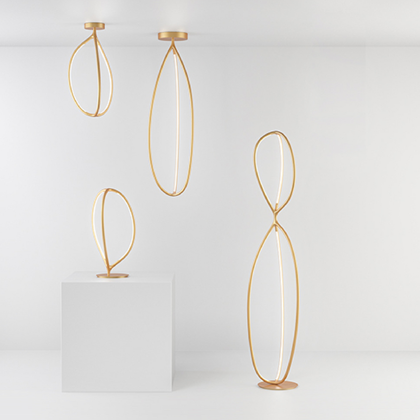 Organic-Shaped Floor Lamp | Artemide Arrival | Italianfurniture.com