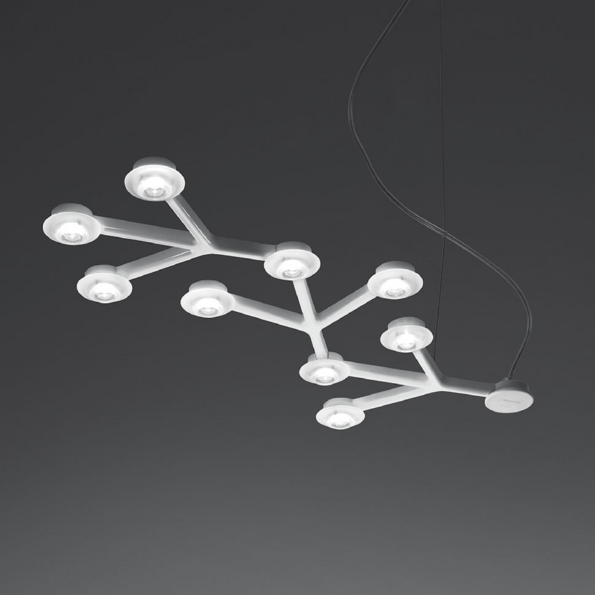 Connected Aluminum Pendant Lamp | Artemide Led Net | Italianfurniture.com