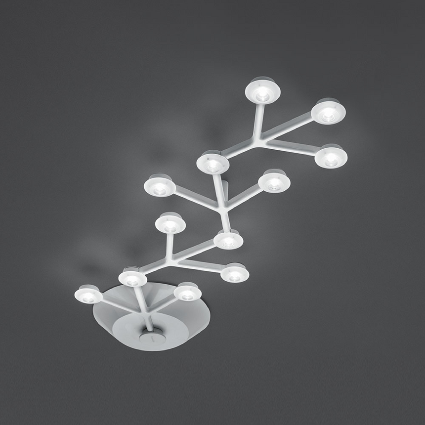 Connected Aluminum Ceiling Lamp | Artemide Led Net | ItalianFurniture.com