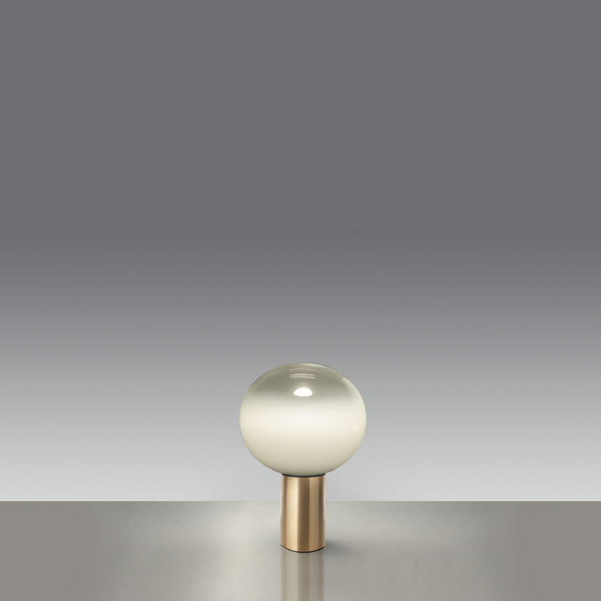 Cylindrical Base Glass Table Lamp | Artemide Laguna | Italianfurniture.com