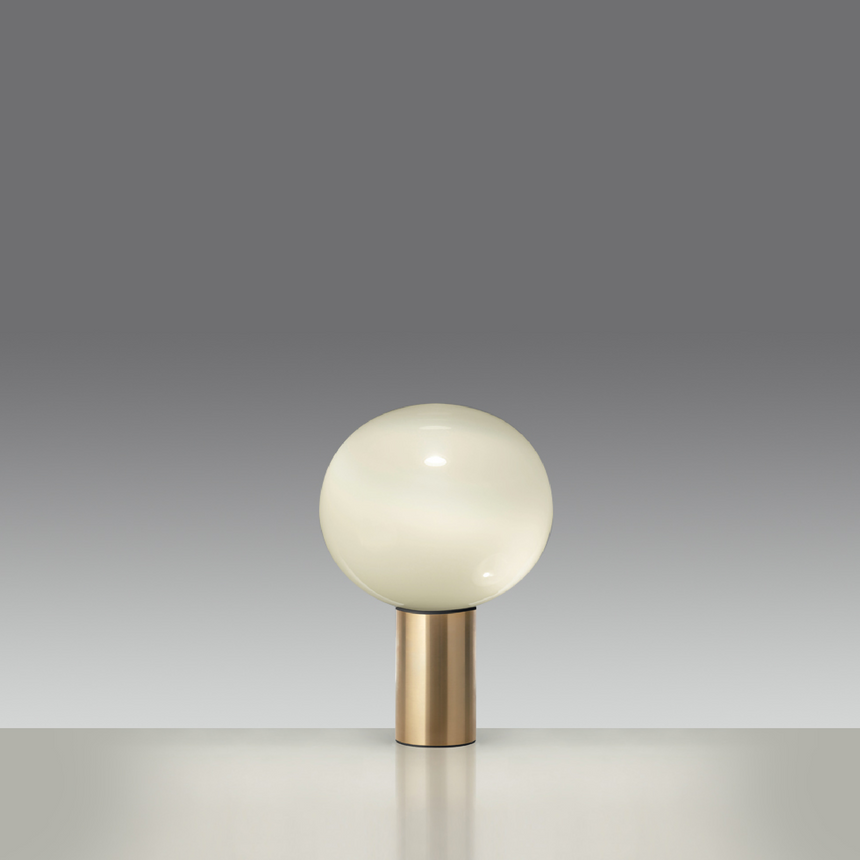Cylindrical Base Glass Table Lamp | Artemide Laguna | Italianfurniture.com