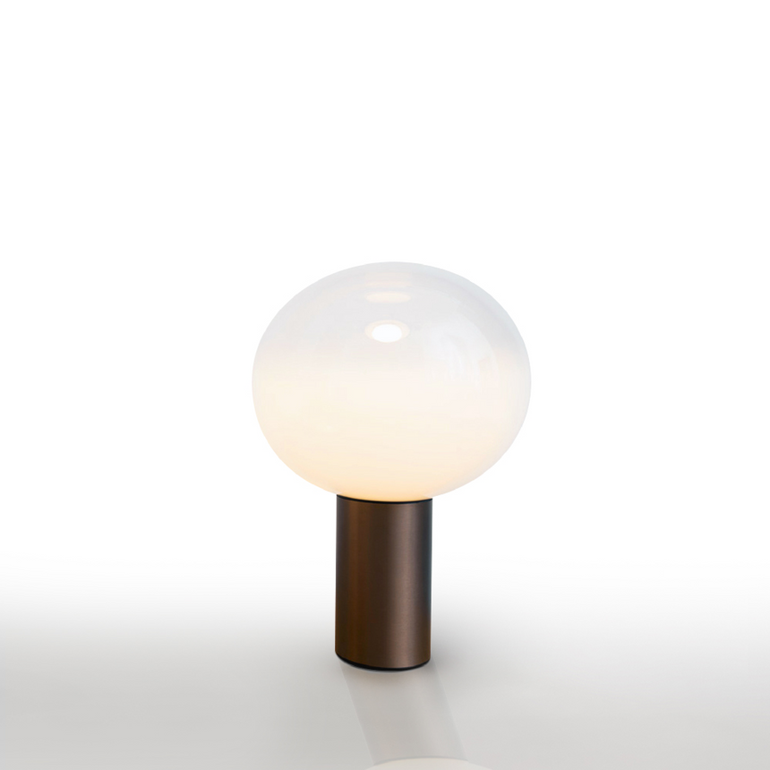 Cylindrical Base Glass Table Lamp | Artemide Laguna | Italianfurniture.com