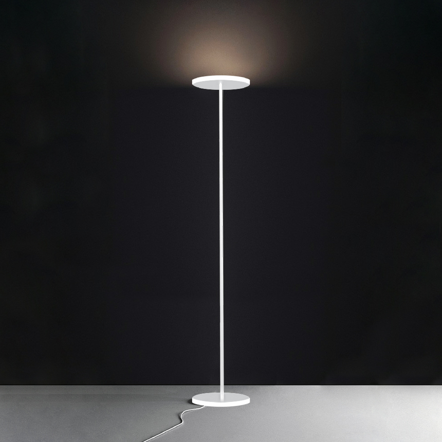 Aluminum Disc Floor Lamp | Artemide Athena | Italianfurniture.com