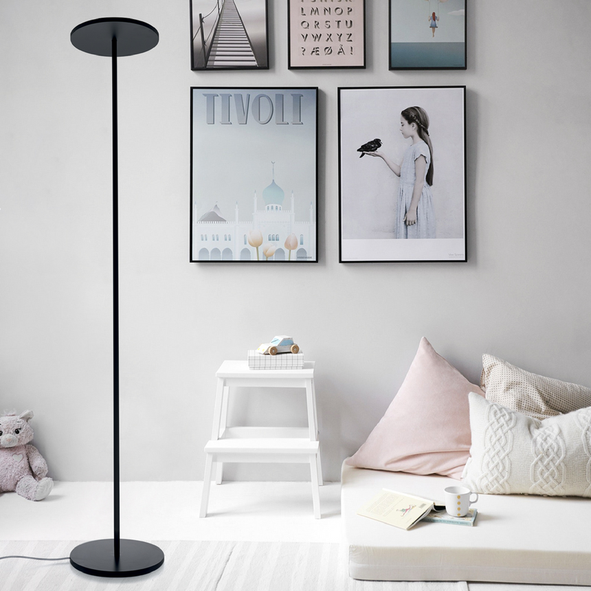 Aluminum Disc Floor Lamp | Artemide Athena | Italianfurniture.com
