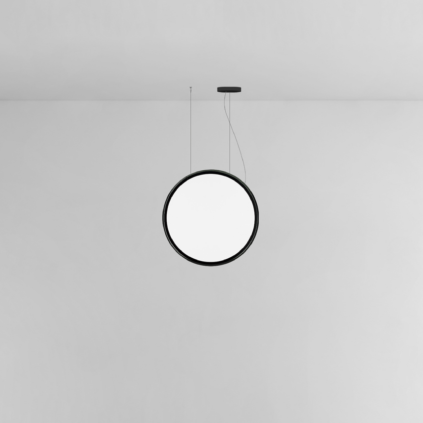 Vertical Aluminum Ring Pendant Lamp | Artemide Discovery