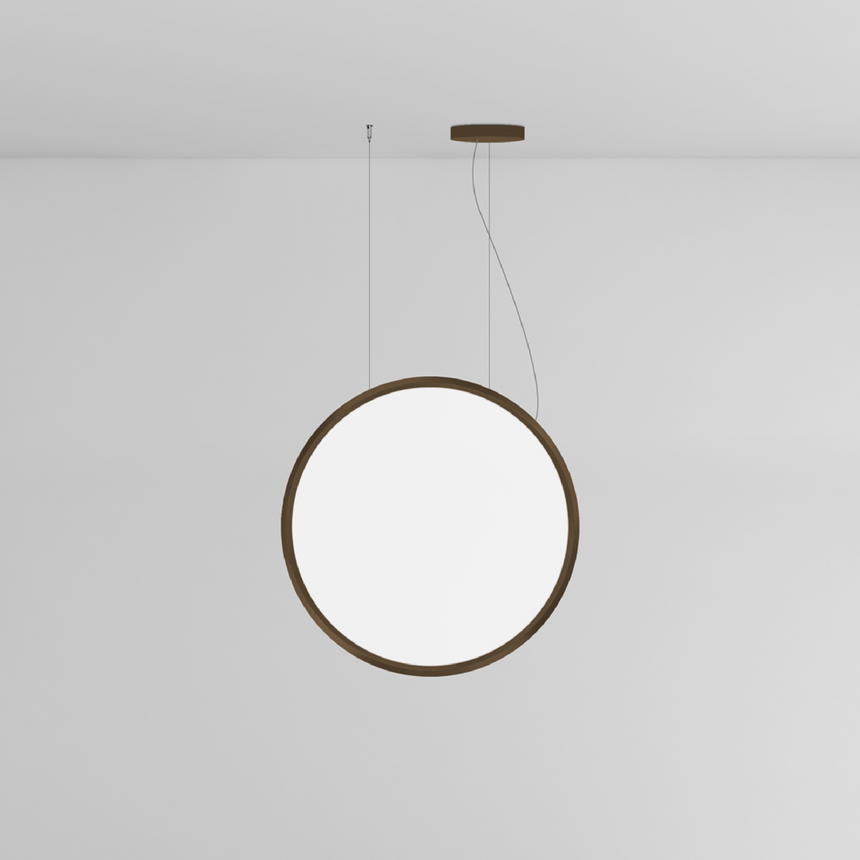 Aluminum Ring Vertical Pendant Lamp | Artemide Discovery | italianfurniture.com