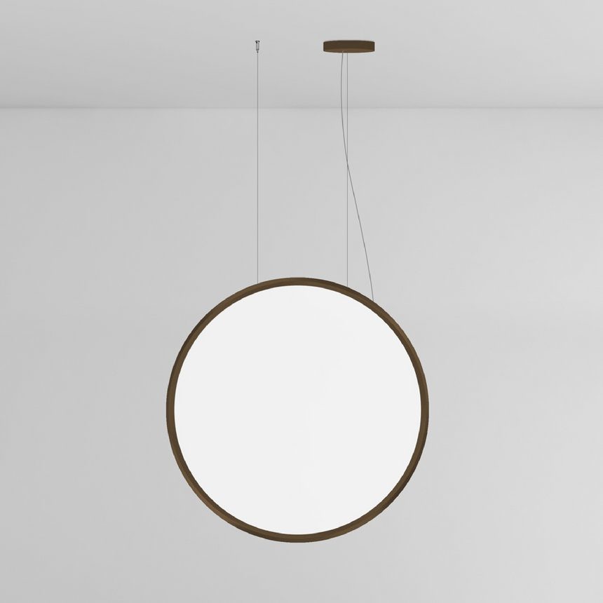 Aluminum Ring Vertical Pendant Lamp | Artemide Discovery | italianfurniture.com